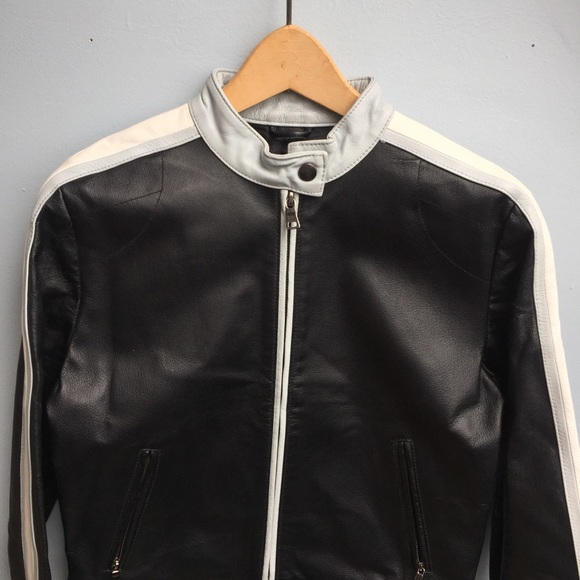 Genuine leather Motorcycle Style Jacket by Rampage - Picture 2 of 7